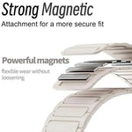 D-shaped Tri-beads Magnetic Silicone Watch Band, For Samsung Galaxy Fit3