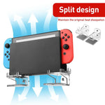 Suporte de parede acrílico simétrico dividido para Nintendo Switch 1 / 2