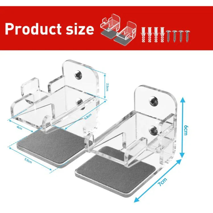 Suporte de parede acrílico simétrico dividido para Nintendo Switch 1 / 2