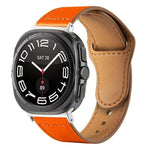 Pulseira de Relógio em Couro com Fivela Invertida e Rebites, Para Samsung Galaxy Watch Ultra 47mm / Ultra 2025