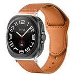 Pulseira de Relógio em Couro com Fivela Invertida e Rebites, Para Samsung Galaxy Watch Ultra 47mm / Ultra 2025