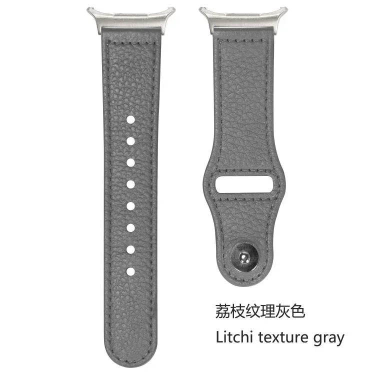 Pulseira de Relógio em Couro com Fivela Invertida e Rebites, Para Samsung Galaxy Watch Ultra 47mm / Ultra 2025