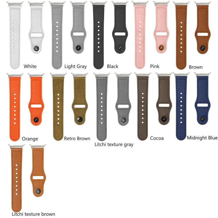 Pulseira de Relógio em Couro com Fivela Invertida e Rebites, Para Samsung Galaxy Watch Ultra 47mm / Ultra 2025
