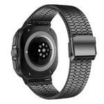 Pulseira de Relógio em Aço Inoxidável com Fivela e Sete Contas, Para Samsung Galaxy Watch Ultra 47mm / Ultra 2025