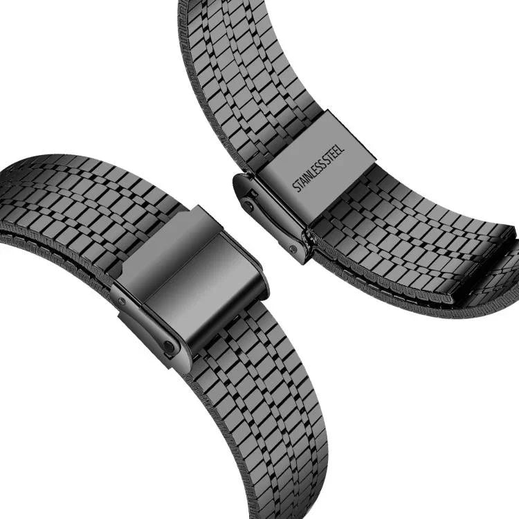 Pulseira de Relógio em Aço Inoxidável com Fivela e Sete Contas, Para Samsung Galaxy Watch Ultra 47mm / Ultra 2025