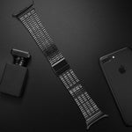 Pulseira de Relógio em Aço Inoxidável com Fivela e Sete Contas, Para Samsung Galaxy Watch Ultra 47mm / Ultra 2025