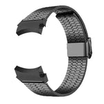 Pulseira de relógio em aço inoxidável com fecho de sete contas, para Samsung Galaxy Watch 7 / 6 / 5 / 4