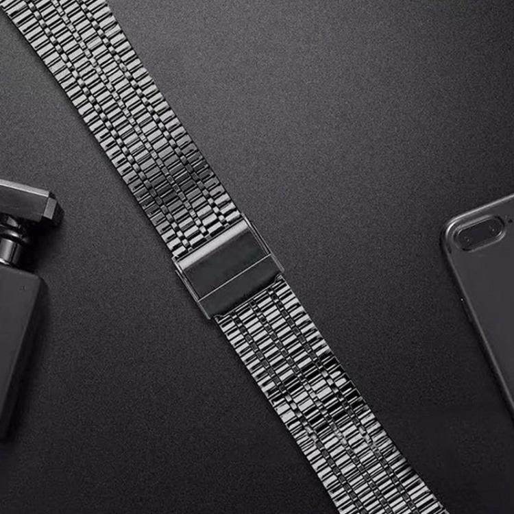 Pulseira de relógio em aço inoxidável com fecho de sete contas, para Samsung Galaxy Watch 7 / 6 / 5 / 4