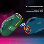 HOPESTAR H85 Coluna Bluetooth Portátil Impermeável 70W para Exterior, Suporta TF / AUX / USB