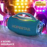 HOPESTAR H87 Coluna Bluetooth Portátil Impermeável 70W para Exterior, Suporta Entrada de 3,5mm