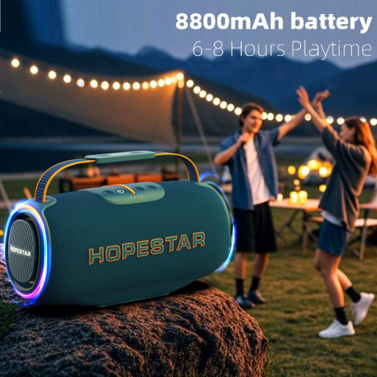 HOPESTAR H88 Coluna Bluetooth Portátil Impermeável 70W para Exterior, Suporta TF / AUX / USB / TWS