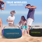 HOPESTAR H88 Coluna Bluetooth Portátil Impermeável 70W para Exterior, Suporta TF / AUX / USB / TWS