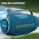 HOPESTAR H88 Coluna Bluetooth Portátil Impermeável 70W para Exterior, Suporta TF / AUX / USB / TWS