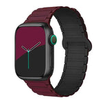 Pulseira de Relógio de Silicone Magnética xDfind com Três Contas, Para Apple Watch 42 / 44 / 45 / 46 / 49mm, Para Apple Watch 38 / 40 / 41 / S10 42mm