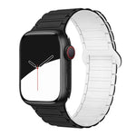 Pulseira de Relógio de Silicone Magnética xDfind com Três Contas, Para Apple Watch 42 / 44 / 45 / 46 / 49mm, Para Apple Watch 38 / 40 / 41 / S10 42mm