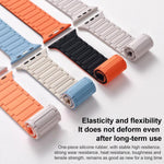 Pulseira de Relógio de Silicone Magnética xDfind com Três Contas, Para Apple Watch 42 / 44 / 45 / 46 / 49mm, Para Apple Watch 38 / 40 / 41 / S10 42mm
