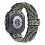 Pulseira de Relógio Trançada em Nylon com Padrão Ondulado, Para Samsung Galaxy Watch8 / Watch8 Classic