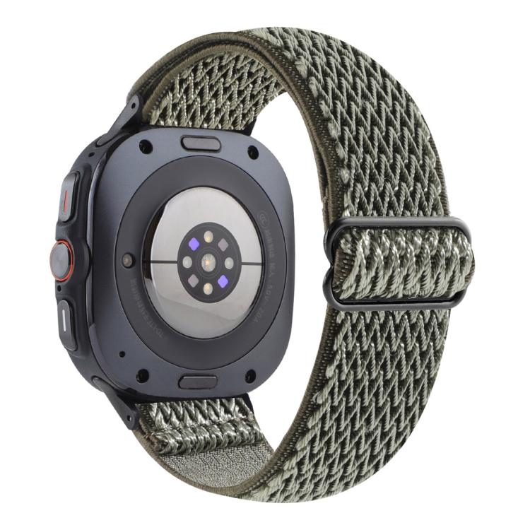 Pulseira de Relógio Trançada em Nylon com Padrão Ondulado, Para Samsung Galaxy Watch8 / Watch8 Classic