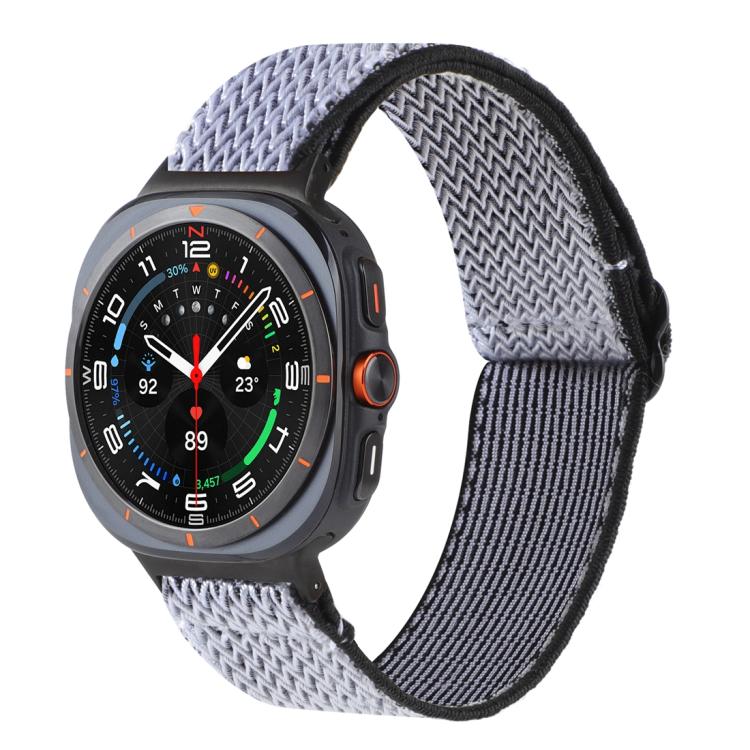 Pulseira de Relógio Trançada em Nylon com Padrão Ondulado, Para Samsung Galaxy Watch8 / Watch8 Classic