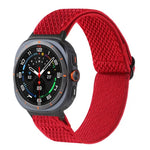Pulseira de Relógio Trançada em Nylon com Padrão Ondulado, Para Samsung Galaxy Watch8 / Watch8 Classic