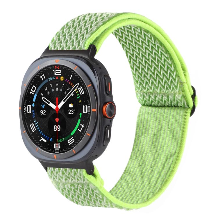 Pulseira de Relógio Trançada em Nylon com Padrão Ondulado, Para Samsung Galaxy Watch8 / Watch8 Classic