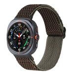 Pulseira de Relógio Trançada em Nylon com Padrão Ondulado, Para Samsung Galaxy Watch8 / Watch8 Classic