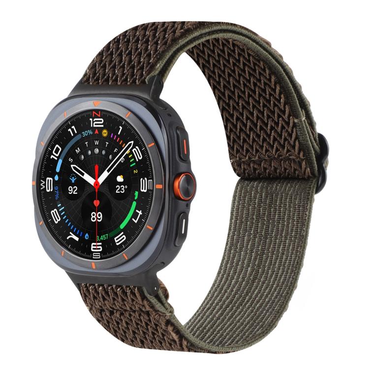 Pulseira de Relógio Trançada em Nylon com Padrão Ondulado, Para Samsung Galaxy Watch8 / Watch8 Classic