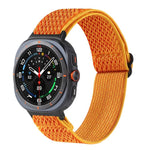 Pulseira de Relógio Trançada em Nylon com Padrão Ondulado, Para Samsung Galaxy Watch8 / Watch8 Classic