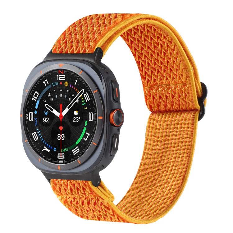 Pulseira de Relógio Trançada em Nylon com Padrão Ondulado, Para Samsung Galaxy Watch8 / Watch8 Classic