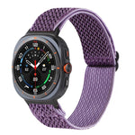 Pulseira de Relógio Trançada em Nylon com Padrão Ondulado, Para Samsung Galaxy Watch8 / Watch8 Classic