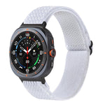 Pulseira de Relógio Trançada em Nylon com Padrão Ondulado, Para Samsung Galaxy Watch8 / Watch8 Classic