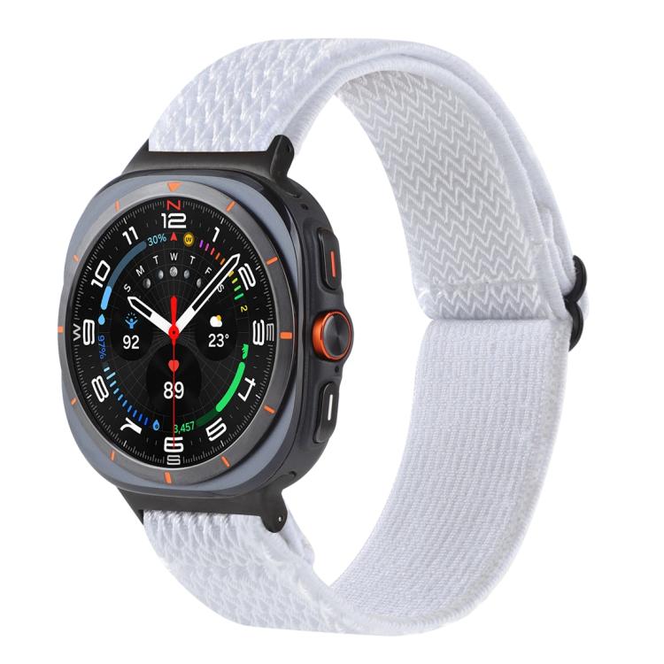 Pulseira de Relógio Trançada em Nylon com Padrão Ondulado, Para Samsung Galaxy Watch8 / Watch8 Classic