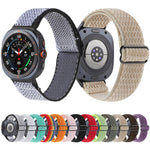 Pulseira de Relógio Trançada em Nylon com Padrão Ondulado, Para Samsung Galaxy Watch8 / Watch8 Classic