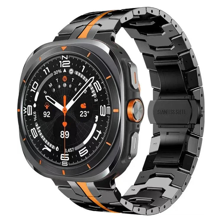 Correia de Relógio com Fivela Borboleta em Liga de Titânio, Para Samsung Galaxy Watch8 / Watch8 Classic