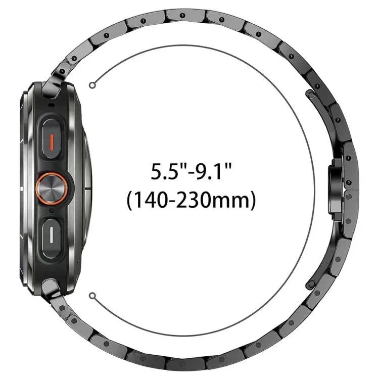 Correia de Relógio com Fivela Borboleta em Liga de Titânio, Para Samsung Galaxy Watch8 / Watch8 Classic