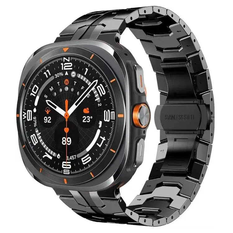 Correia de Relógio com Fivela Borboleta em Liga de Titânio, Para Samsung Galaxy Watch8 / Watch8 Classic
