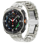Correia de Relógio com Fivela Borboleta em Liga de Titânio, Para Samsung Galaxy Watch8 / Watch8 Classic
