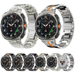 Correia de Relógio com Fivela Borboleta em Liga de Titânio, Para Samsung Galaxy Watch8 / Watch8 Classic