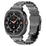 Pulseira de Relógio com Fivela de Segurança Borboleta em Liga de Titânio, Para Samsung Galaxy Watch8 / Watch8 Classic