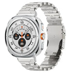 Pulseira de Relógio com Fivela de Segurança Borboleta em Liga de Titânio, Para Samsung Galaxy Watch8 / Watch8 Classic