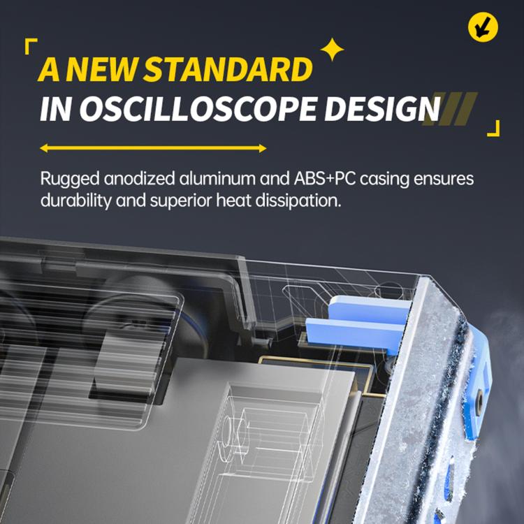Osciloscópio Tablet FNIRSI DPOS350P 4 em 1 Ecrã Tátil IPS HD 7 polegadas 350M, DPOS350P(Ficha US), DPOS350P(Ficha EU)