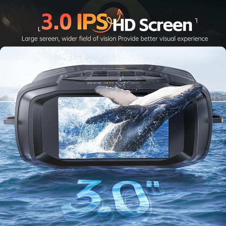 Dispositivo Portátil Pequeno de Visão Noturna Infravermelha a Cores 4K FNIRSI NVS-40 para Exterior, NVS-40