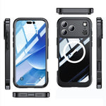 Capa para telemóvel robusta impermeável MagSafe Life com suporte magnético, para iPhone 17 Pro Max, para iPhone 17 Pro
