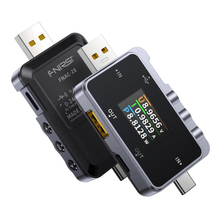 Testador Profissional Multi-funções de Monitorização de Ripple Tipo-C & USB Fnirsi FNAC-28, FNAC-28