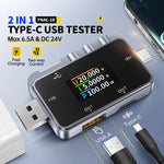 Testador Profissional Multi-funções de Monitorização de Ripple Tipo-C & USB Fnirsi FNAC-28, FNAC-28