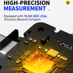 Testador Profissional Multi-funções de Monitorização de Ripple Tipo-C & USB Fnirsi FNAC-28, FNAC-28