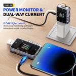 Testador Profissional Multi-funções de Monitorização de Ripple Tipo-C & USB Fnirsi FNAC-28, FNAC-28