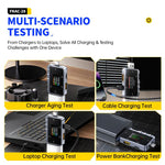 Testador Profissional Multi-funções de Monitorização de Ripple Tipo-C & USB Fnirsi FNAC-28, FNAC-28