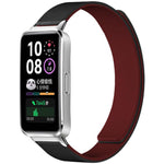 xDfind Litchi Texture Magnetic Silicone Watch Band, For Huawei Watch Fit4 / Fit4 Pro / Fit3, For Huawei Band 10 / 9 / 8