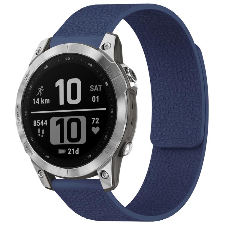 xDfind Litchi Texture Magnetic Silicone Watch Band, For Garmin Fenix 8/7X/6X/5X 26mm, For Garmin Fenix 8/7/6/5 22mm, For Garmin Fenix 8/7S/6S/5S 20mm, For Garmin Forerunner 45 / 45S / Swim 2 18mm